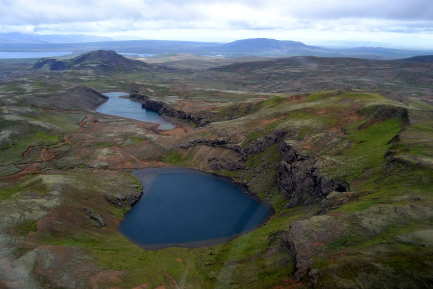 Helicopter tour over South Iceland