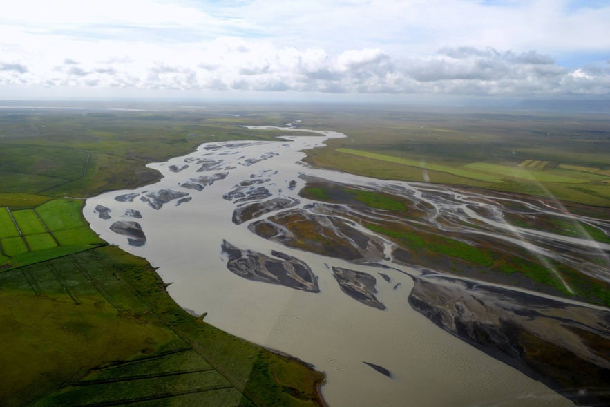 Helicopter tour over South Iceland