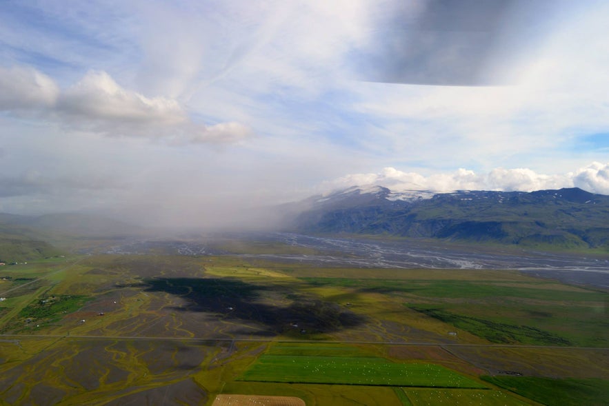 Helicopter tour over South Iceland