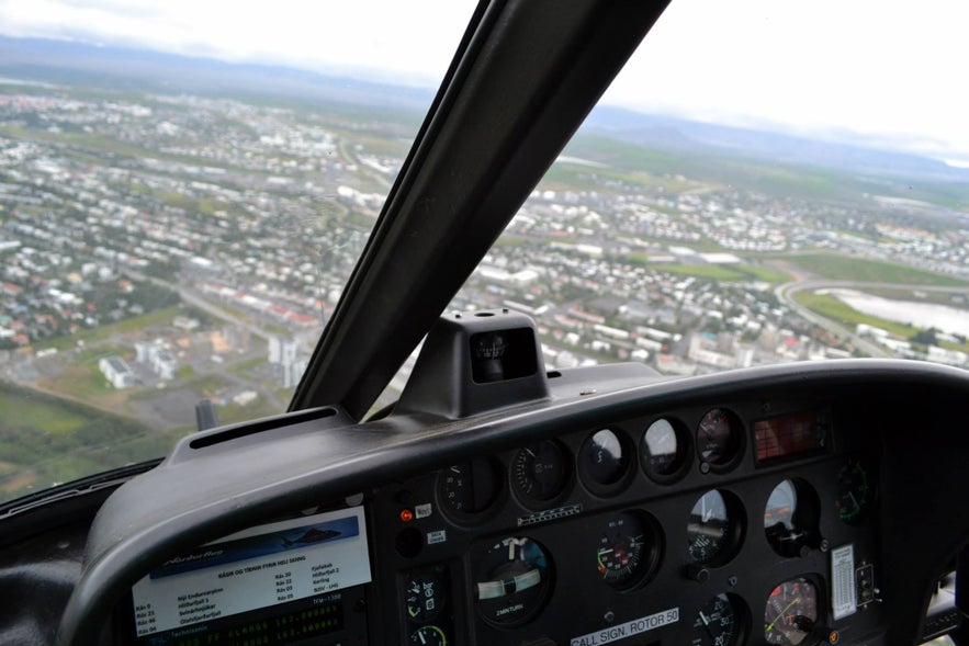 Helicopter tour over South Iceland