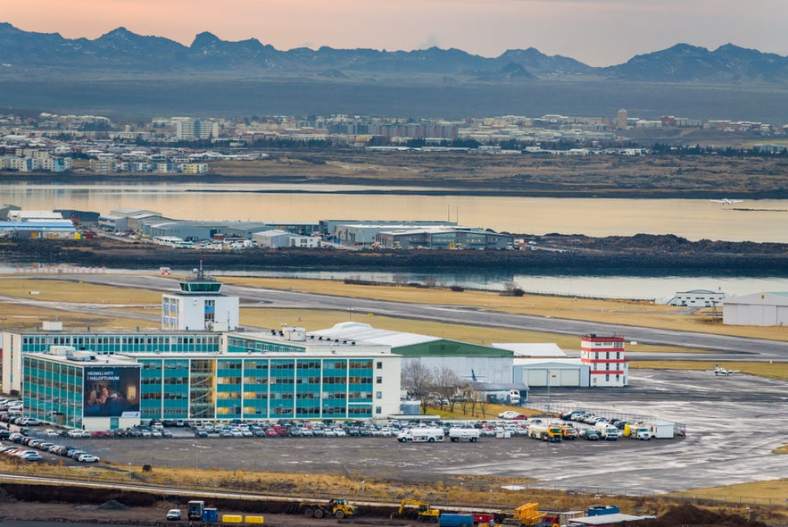 Traveling to Lake Myvatn via Reykjavik Domestic Airport with connections to North Iceland.