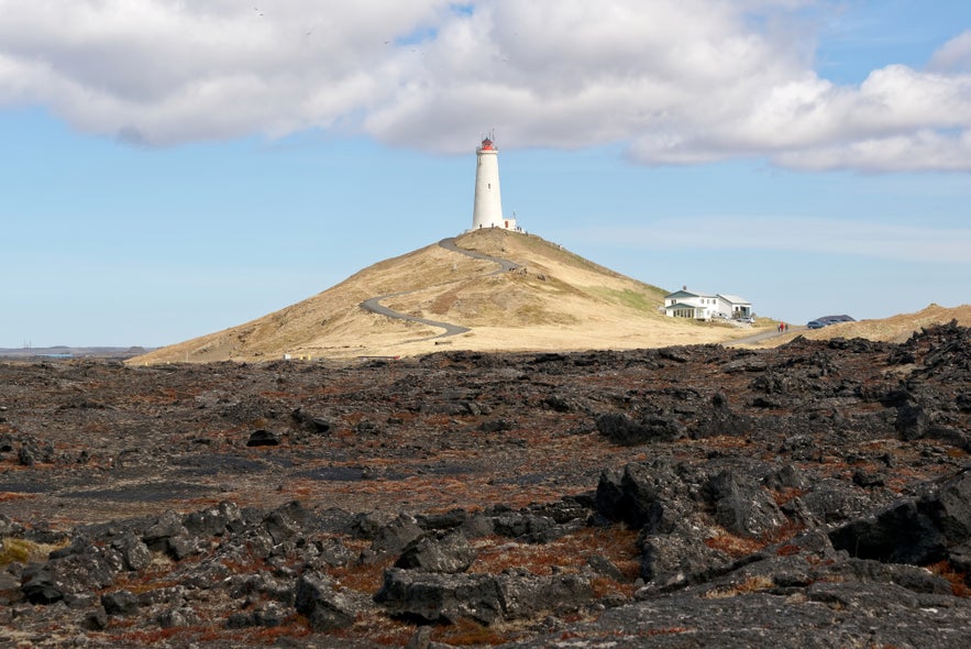 Reykjanesviti is the oldest lighthouse in Iceland, built in 1907.