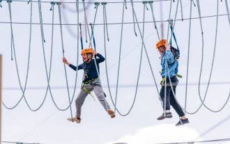 Scaling new heights at Adrenalin Adventure Park, where every climb is a triumph.
