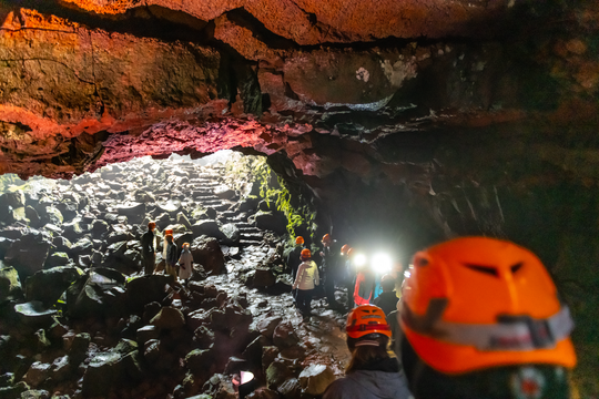 Small-Group Golden Circle and Lava Tunnel Tour with Efstidalur Farm Visit from Reykjavik