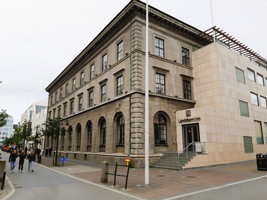Parking fines in Iceland can be paid at Landsbankinn Bank in Reykjavik City Center.