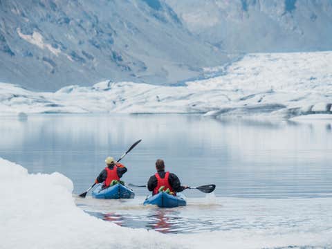 Small-Group Heinabergslon Kayaking and Hiking Tour in South Iceland