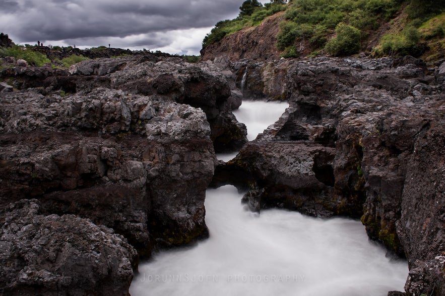 Barnafoss waterfall