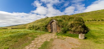Wikinger-Langhaus Eiriksstadir