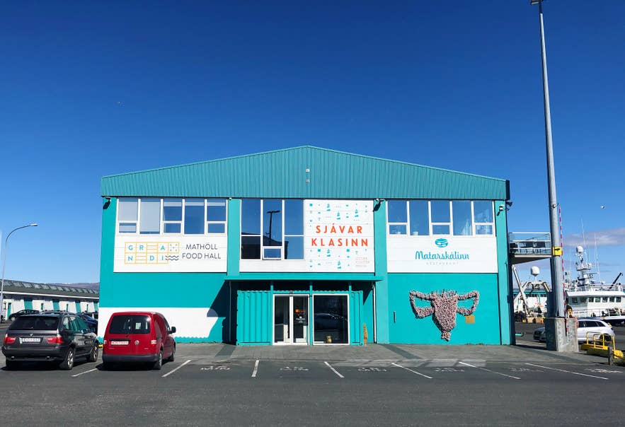 Grandi Mathöll food hall in Reykjavik by the harbor.