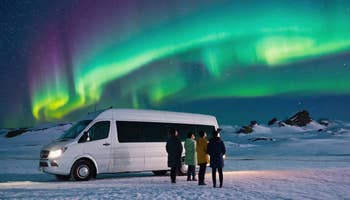 Northern Lights Minibus Tour in Iceland With Free Photos & Refreshments