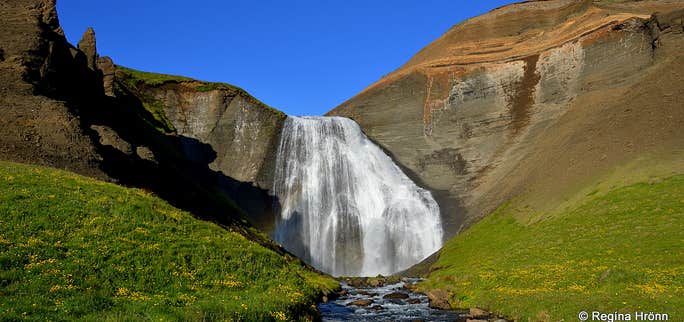 Tjörneslögin Fossils, Lignite Mines & the Waterfall Skeifárfoss on the Tjörnes Peninsula