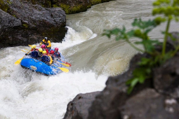 River rafting in Iceland