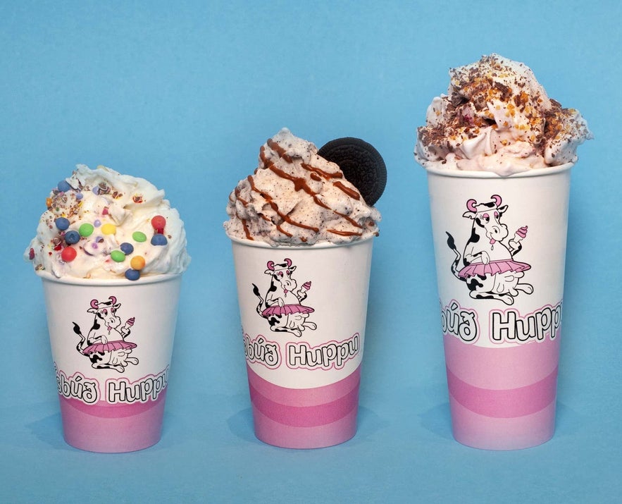 Enjoying ice cream at Isbud Huppu is a must-try experience among the top things to do in Selfoss.