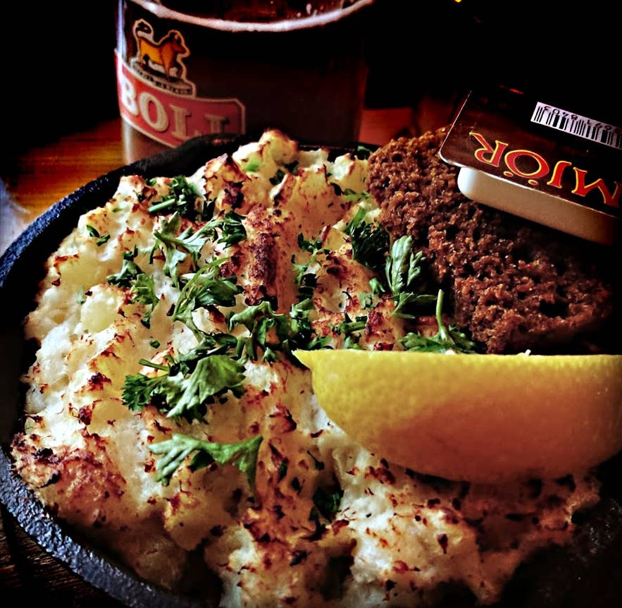 A plate of plokkari, a traditional Icelandic fish dish