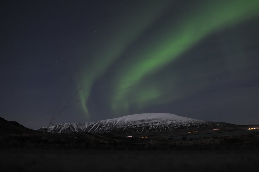 Overwhelming Northern Lights in Laxá