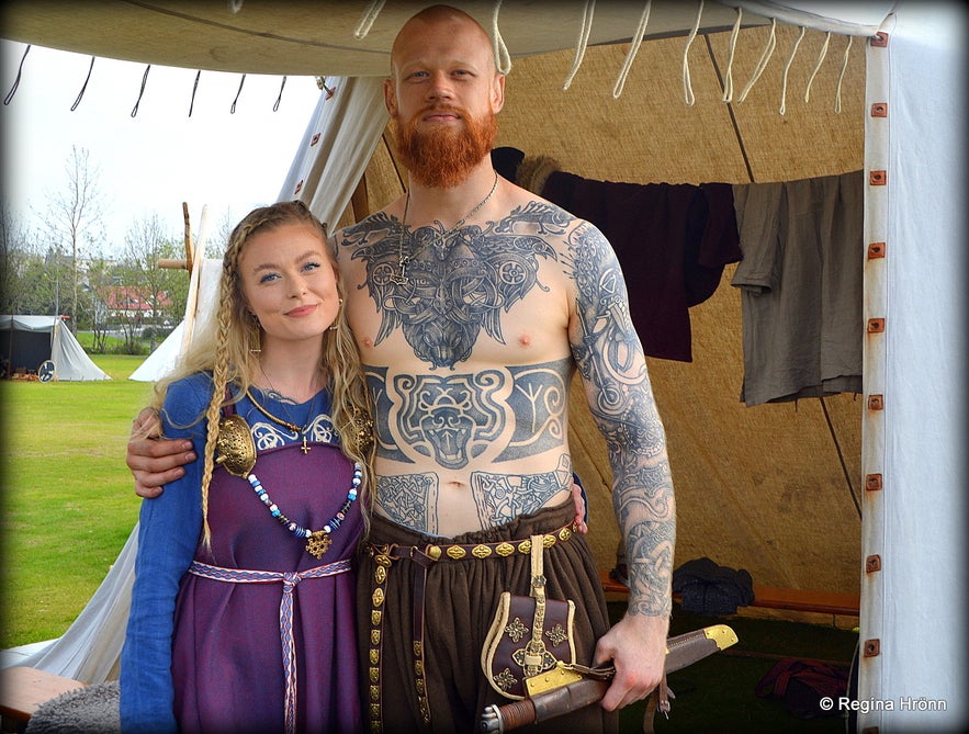 The Annual Viking Festival in Hafnarfjörður Town in Iceland