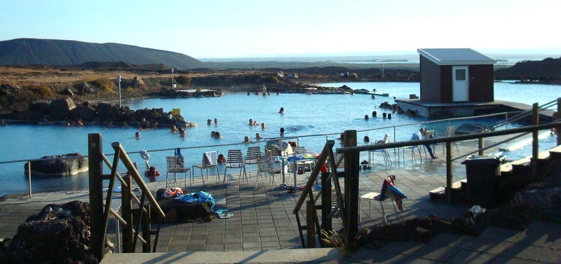 The nature baths in M&yacute;vatn, northeast Iceland