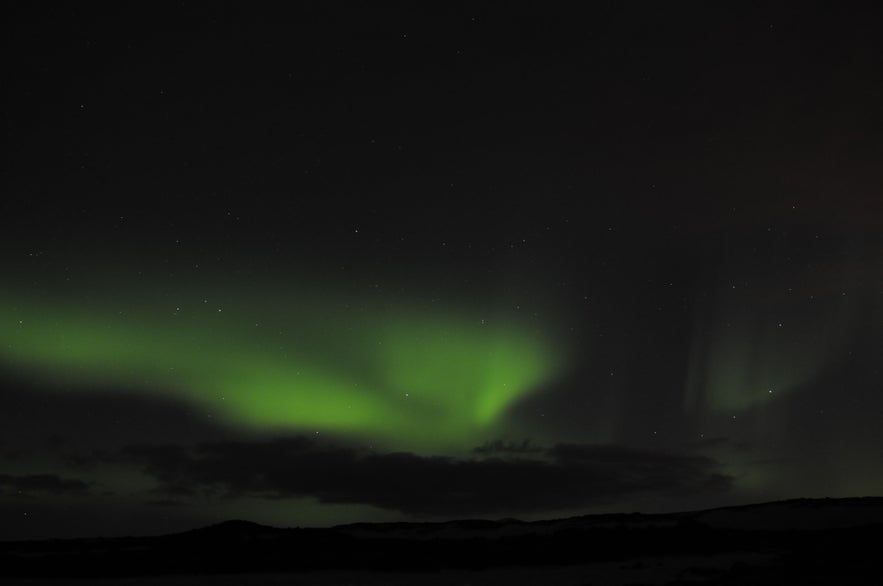 Northern Lights and Moon Rise