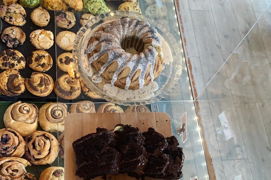 Baked treats at Emilie and the Cool Kids in Reykjavik.