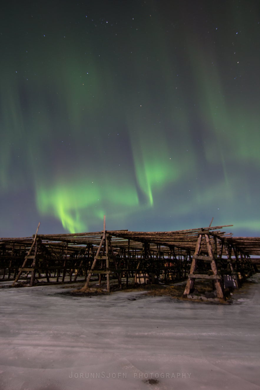 Northern lights in HafnarfjÃ¶rÃ°ur Iceland