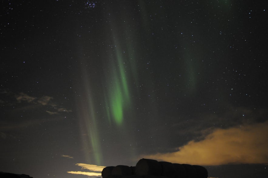 Northern Lights and the Haystacks 