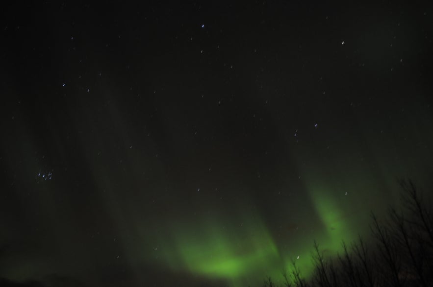 Northern Lights and the Haystacks 