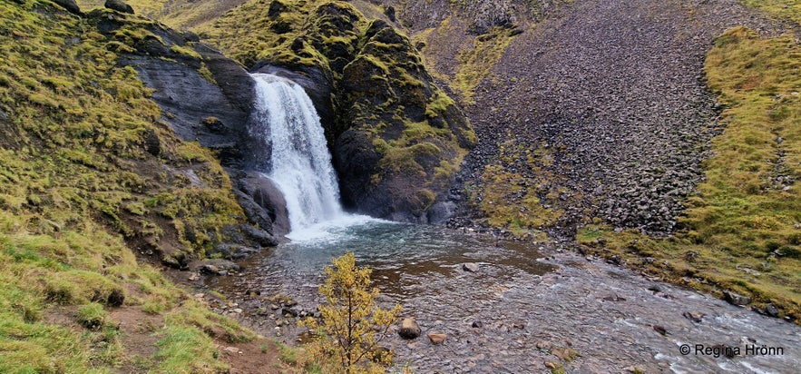 Helgufoss Waterfall - is it named after Helga the Daughter of B&aacute;r&eth;ur Sn&aelig;fells&aacute;s