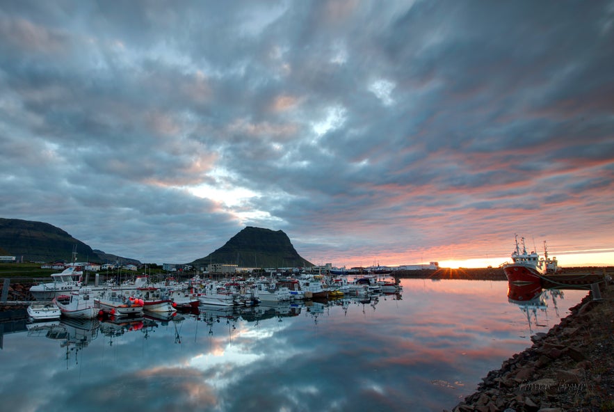 The harbour in Grundarfjörður, Iceland