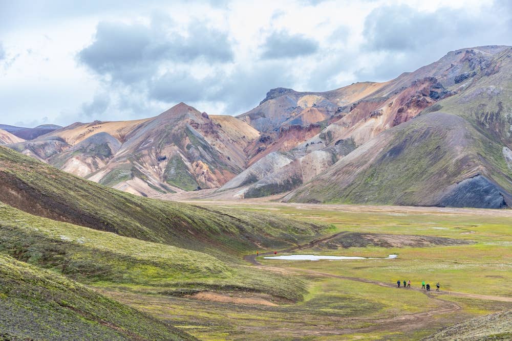 N-4 hiking route in Iceland