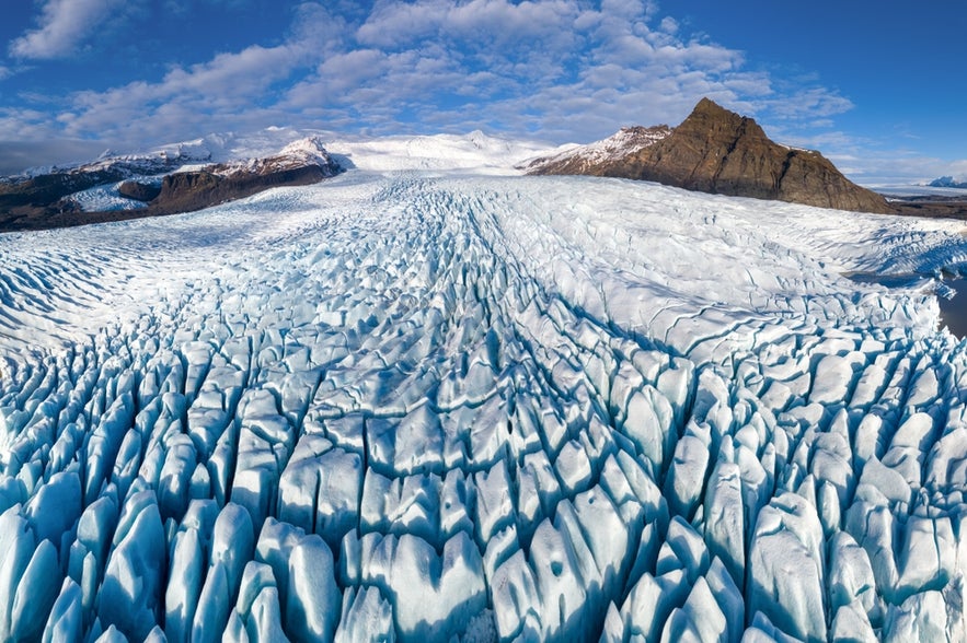 Vatnajokull Glacier in Southeast Iceland, one of the most stunning Game of Thrones locations in Iceland.