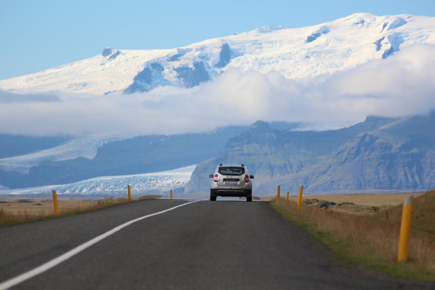 A four-wheel-drive vehicle is recommended for safe travel in winter conditions and when exploring remote regions in Iceland.