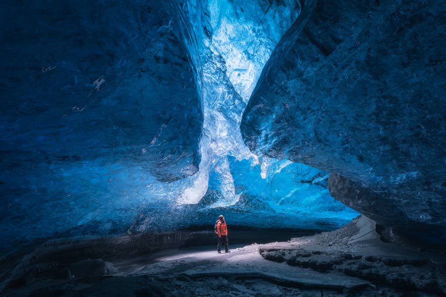 Experiencing an ice cave without the crowds is a unique experience