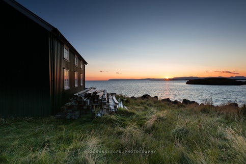 The remote island Flatey