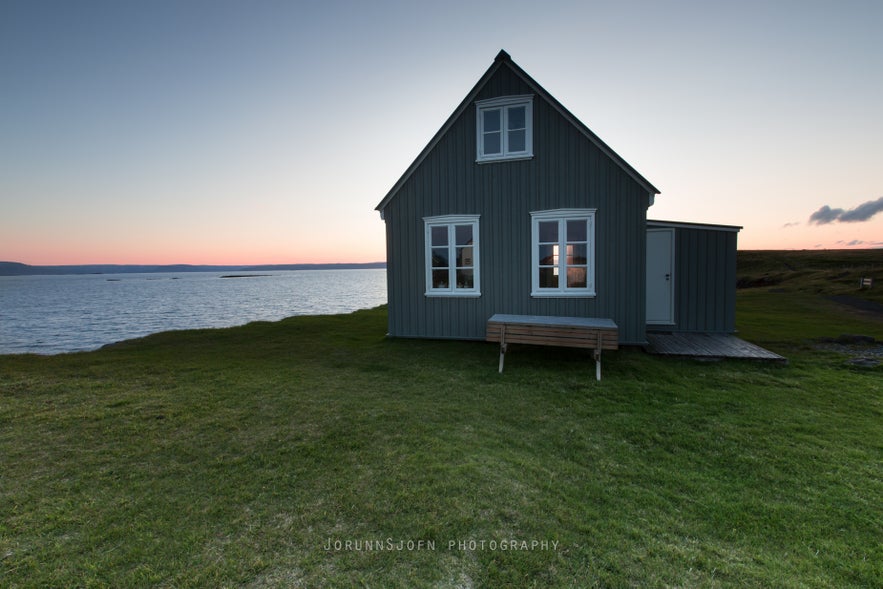 The remote island Flatey