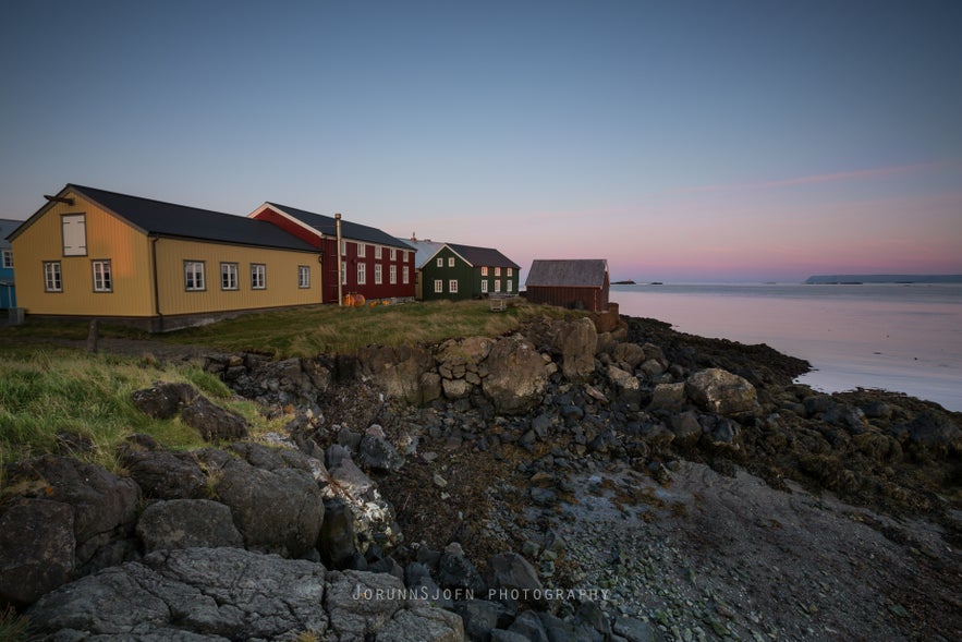 The remote island Flatey