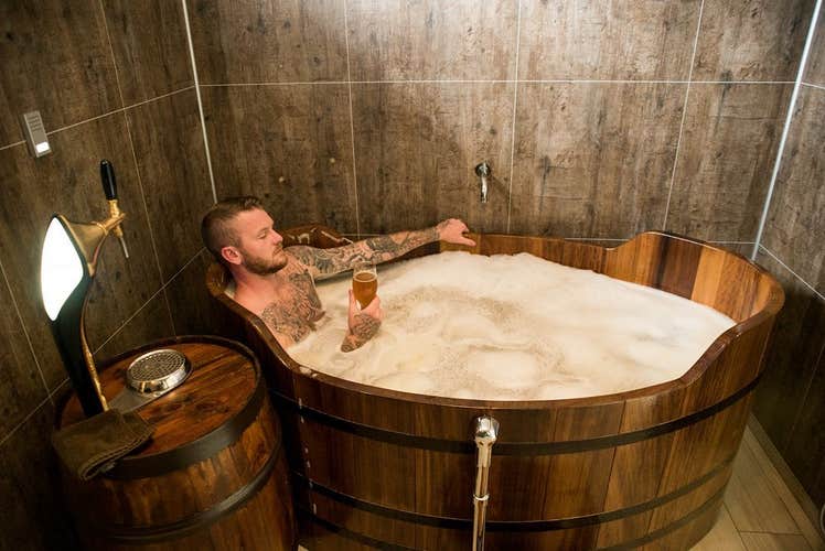 Private Bjorbodin Beer Spa Experience with Entrance Fee and Transport from Akureyri