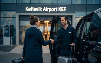 Private transfer from Keflavik Airport to Reykjavik with professional driver.