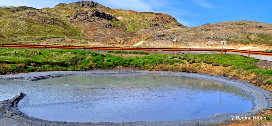 Selt&uacute;n - the colourful Geothermal Area at Kr&yacute;suv&iacute;k on the Reykjanes Peninsula in SW-Iceland