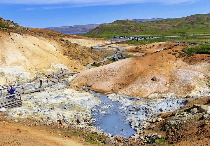 Seltún - the colourful Geothermal Area at Krýsuvík on the Reykjanesskagi Peninsula in SW-Iceland