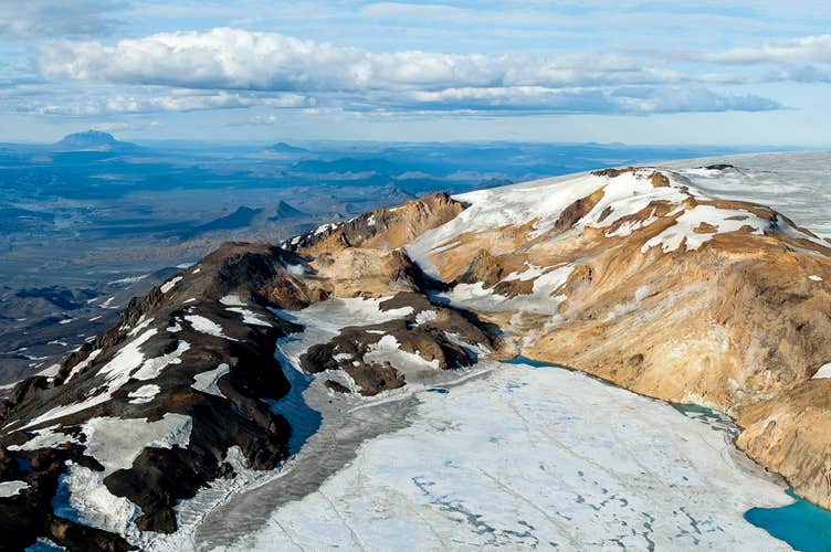 Spektakulärer 1,5-stündiger Rundflug über die Askja-Caldera und den Vatnajökull ab Myvatn