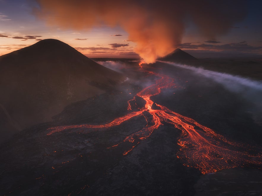 Litli Hrutur is the newest addition to Iceland's history of eruptions. Litli Hrutur is the newest addition to Iceland's history of eruptions.