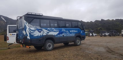 Travel in style and convenience on this bus, designed for your utmost comfort during the journey to Landmannalaugar.