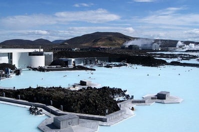 The Blue Lagoon of Iceland features milky-blue waters.