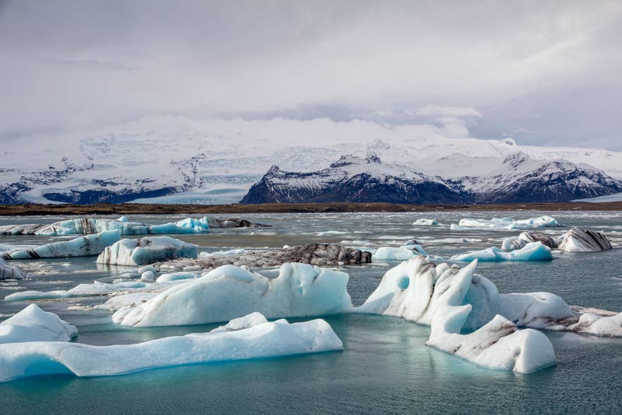 Jokulsarlon Glacier Lagoon in March