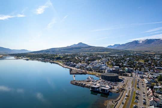 Tour guidato in italiano alla cascata Godafoss da Akureyri con punti di rientro flessibili