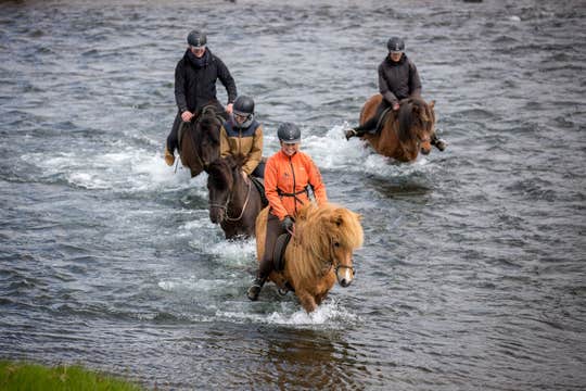 Family-Friendly 8-Hour Horse Riding and White Water Rafting Combination Tour in North Iceland