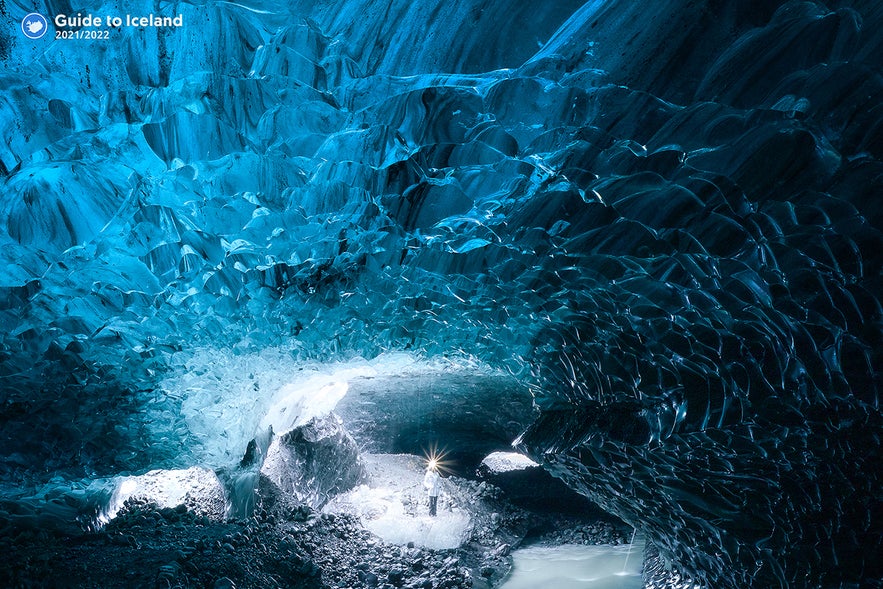 Exploring an ice cave in Iceland during the winter is an unforgettable experience