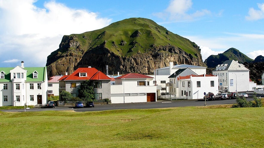 The town of Vestmannaeyjabaer is very charming, surrounded by natural beauty The town of Vestmannaeyjabaer is very charming, surrounded by natural beauty