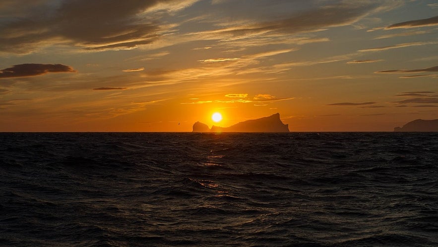 The Westman Islands are beautiful in the sunset The Westman Islands are beautiful in the sunset