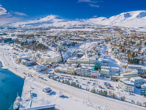 Wintertour zum Godafoss-Wasserfall ab Akureyri